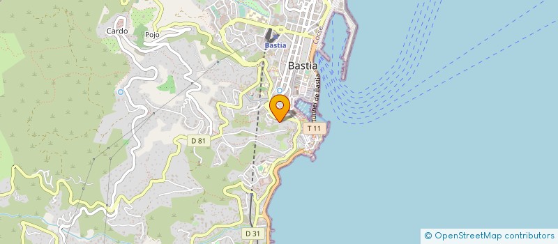 localisation de l'entreprise ASSECO CFDT CORSICA à BASTIA