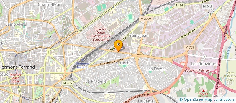 localisation de l'entreprise ASSEDIC DE LA REGION AUVERGNE à CLERMONT-FERRAND