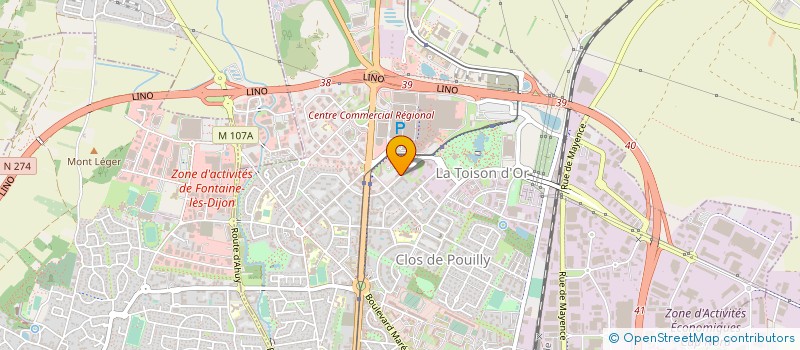 localisation de l'entreprise ASSEDIC FRANCHE-COMTE BOURGOGNE à DIJON