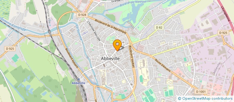 localisation de l'entreprise ASSELIN COIFFURE à ABBEVILLE