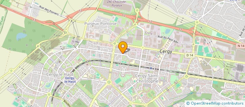 localisation de l'entreprise ASSEMB EVANGEL CRAINTE ETERNEL  CERGY