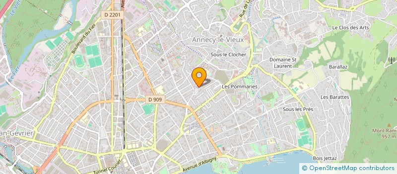 localisation de l'entreprise ASSEMBLEE BIBLIQUE DU BASSIN D ANNECY à ANNECY