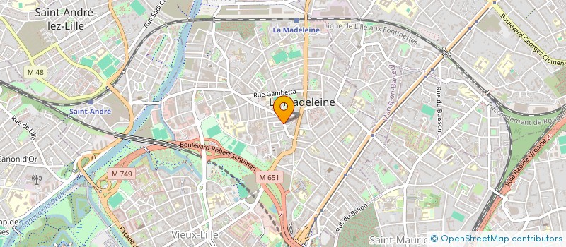 localisation de l'entreprise ASSEMBLEE CHRETIENNE à LA MADELEINE