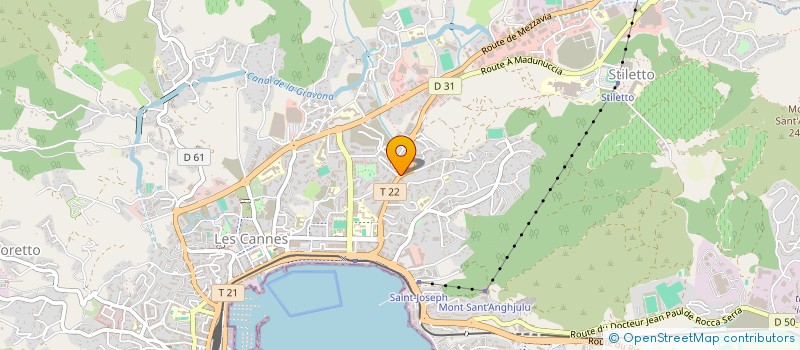 localisation de l'entreprise ASSEMBLEE CHRETIENNE D'AJACCIO  AJACCIO