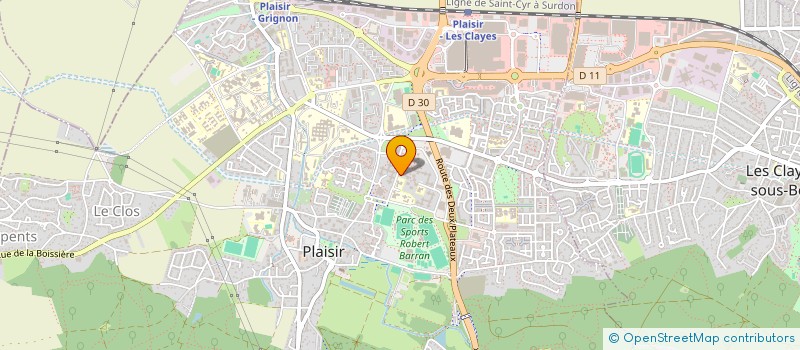 localisation de l'entreprise ASSEMBLEE CHRETIENNE DE LA VILLE DE PLAISIR à PLAISIR