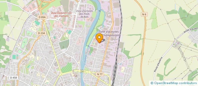 localisation de l'entreprise ASSEMBLEE CHRETIENNE DU PLEIN EVANGILE (ACPE)  AUXERRE