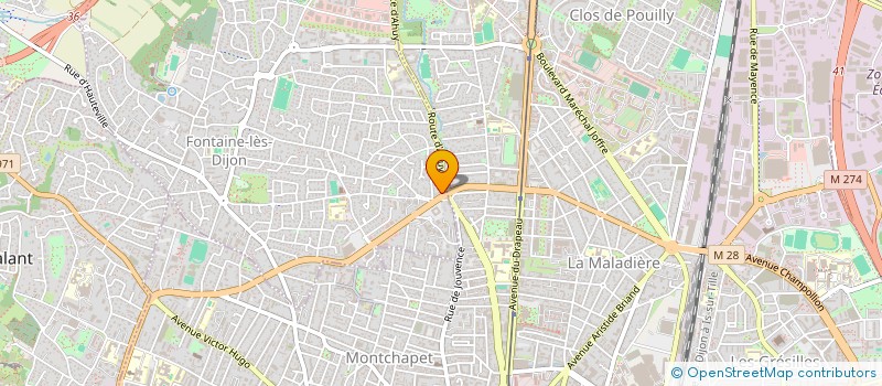 localisation de l'entreprise ASSEMBLEE CHRETIENNE PLEIN EVANGILE à FONTAINE-LES-DIJON