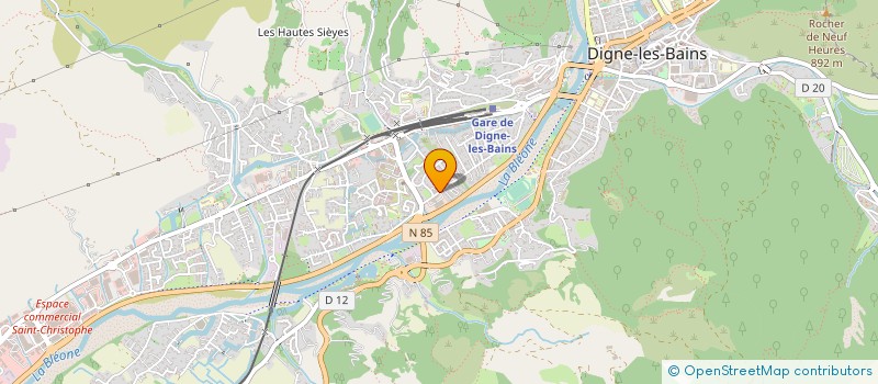 localisation de l'entreprise ASSEMBLEE DE DIEU à DIGNE-LES-BAINS