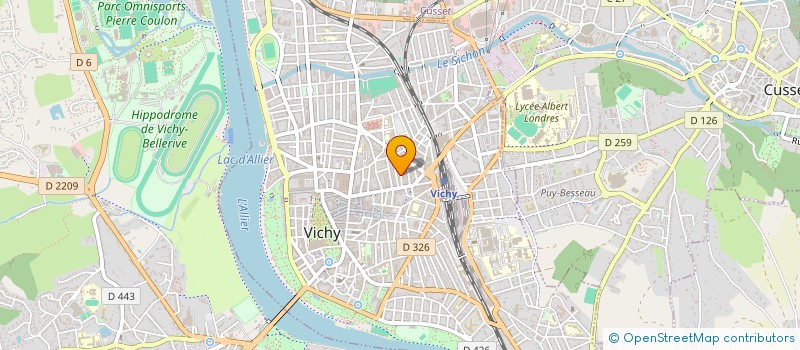 localisation de l'entreprise ASSEMBLEE DE DIEU à VICHY