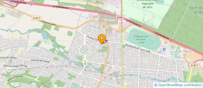 localisation de l'entreprise ASSEMBLEE DE DIEU  LONS