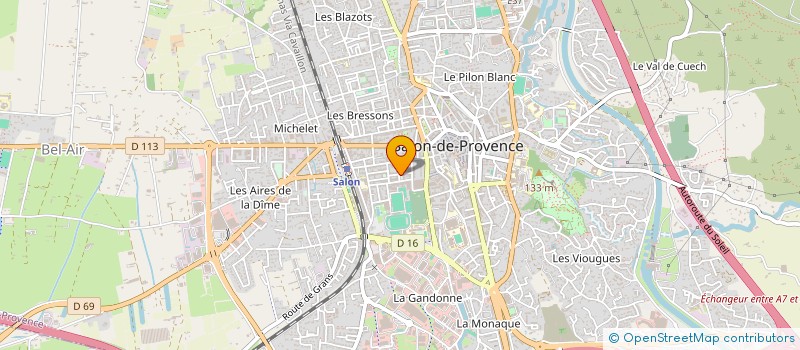 localisation de l'entreprise ASSEMBLEE DE DIEU  SALON-DE-PROVENCE