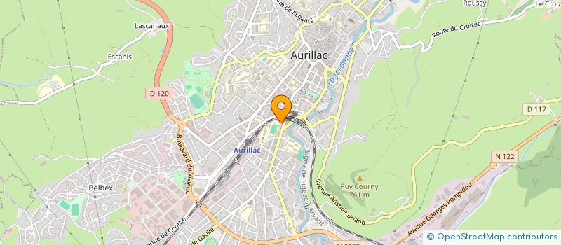 localisation de l'entreprise ASSEMBLEE DE DIEU D'AURILLAC à AURILLAC