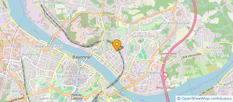 localisation de l'entreprise ASSEMBLEE DE DIEU DE BAYONNE  BAYONNE