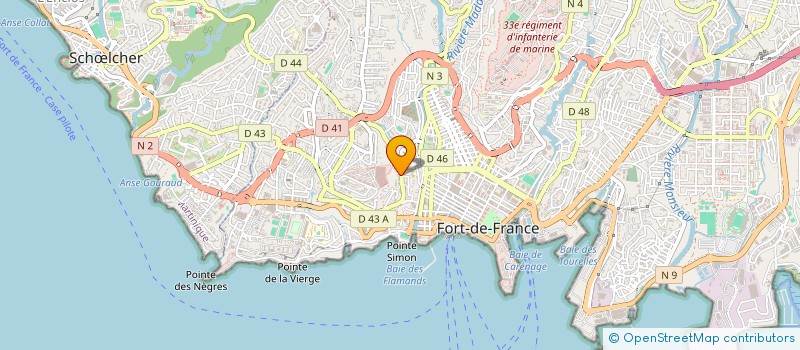 localisation de l'entreprise ASSEMBLEE DE DIEU DE F DE F à FORT-DE-FRANCE