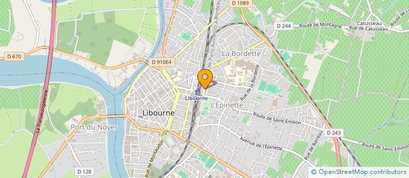 localisation de l'entreprise ASSEMBLEE DE DIEU DE LIBOURNE à LIBOURNE