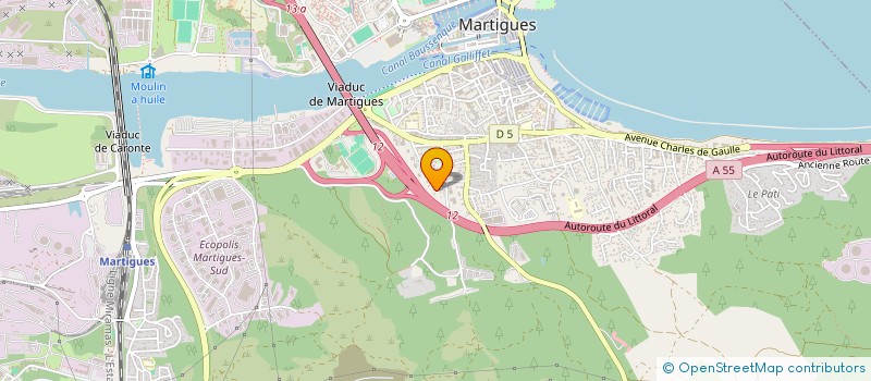 localisation de l'entreprise ASSEMBLEE DE DIEU DE MARTIGUES  MARTIGUES