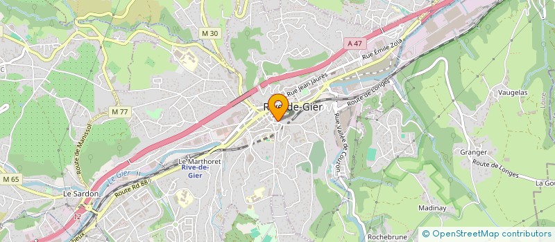 localisation de l'entreprise ASSEMBLEE DE DIEU DE RIVE DE GIER DITE EGLISE ESPOIR à RIVE-DE-GIER