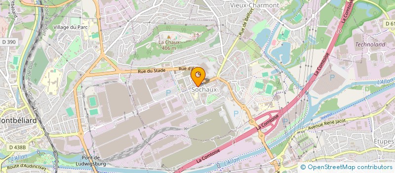 localisation de l'entreprise ASSEMBLEE DE DIEU DE SOCHAUX à SOCHAUX