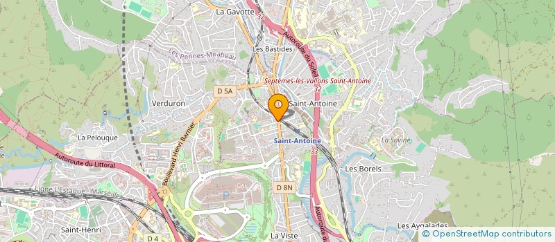 localisation de l'entreprise ASSEMBLEE DE DIEU DE ST ANTOINE à MARSEILLE