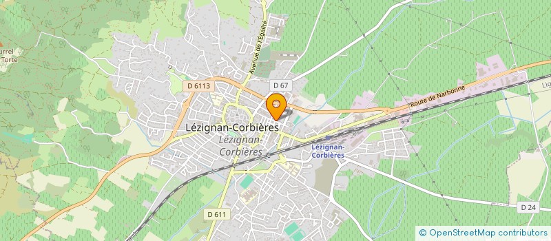 localisation de l'entreprise ASSEMBLEE DE DIEU DITE NEHEMIE  LEZIGNAN-CORBIERES