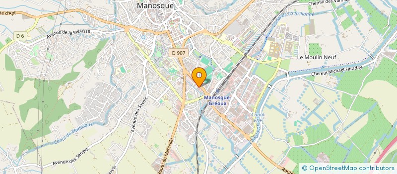 localisation de l'entreprise ASSEMBLEE DE DIEU EGLISE  MANOSQUE