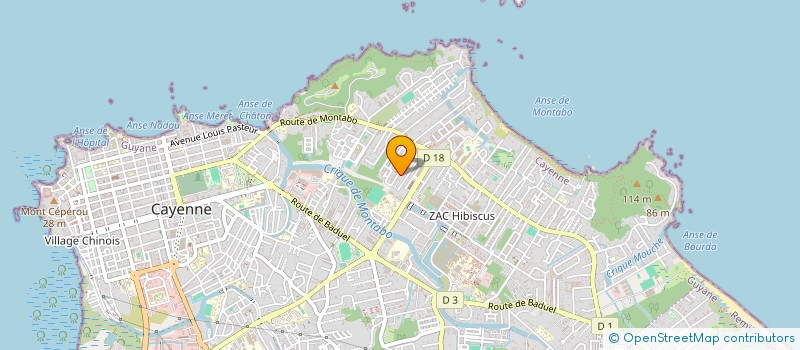 localisation de l'entreprise ASSEMBLEE DE DIEU MADUREIRA  CAYENNE