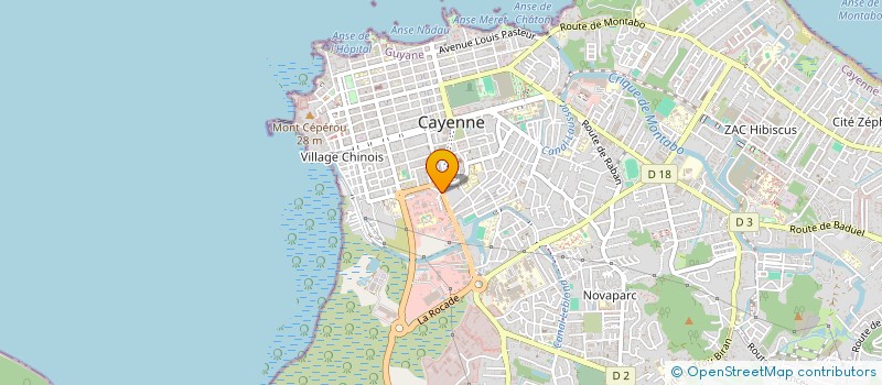 localisation de l'entreprise ASSEMBLEE DE DIEU MINISTERE MAISON DE PRIERE  CAYENNE