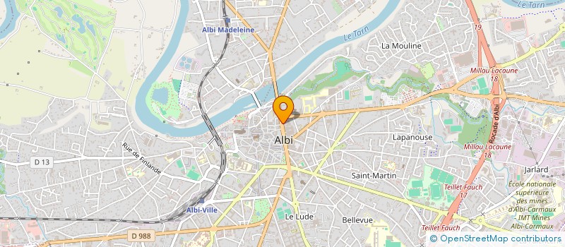 localisation de l'entreprise ASSEMBLEE DEP DES ELUES DU TARN à ALBI