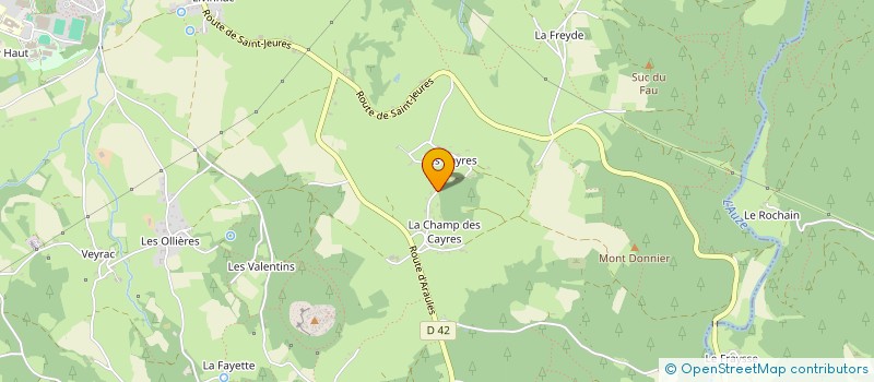 localisation de l'entreprise ASSEMBLEE DES CAYRES ET DE LA CHAMP DES CAYRES à YSSINGEAUX