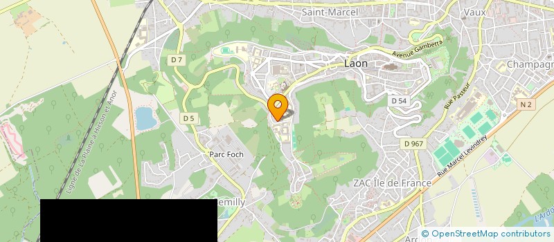 localisation de l'entreprise ASSEMBLEE DES CHEFS DE DEPARTEMENT 'CARRIERES JURIDIQUES' DE FRANCE à LAON