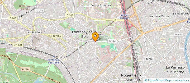 localisation de l'entreprise ASSEMBLEE DES CITOYENS ARGENTINS EN FRANCE (ACAF) à FONTENAY-SOUS-BOIS