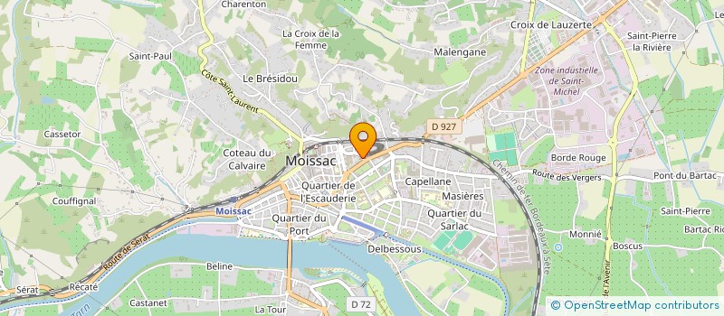 localisation de l'entreprise ASSEMBLEE DIEU ASSOC CULTUELLE  MOISSAC