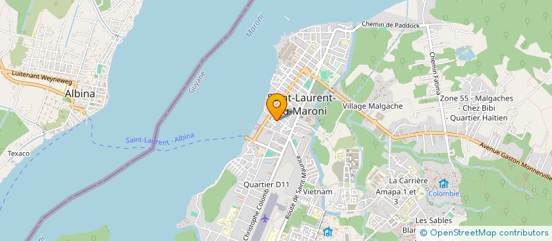 localisation de l'entreprise ASSEMBLEE DU MINISTERE DE L'EVANGILE DE SAINT-LAURENT-DU-MARONI à SAINT-LAURENT-DU-MARONI