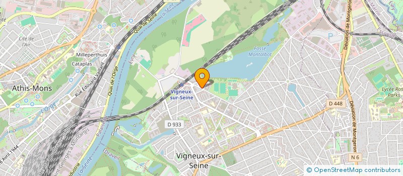 localisation de l'entreprise ASSEMBLEE EGLISE PROTESTANTE EVANGELIQUE OUI ET AMEN (A.P.E.O.A.)  VIGNEUX-SUR-SEINE