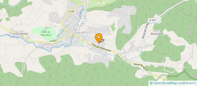 localisation de l'entreprise ASSEMBLEE EVANGELIQUE  DIEULEFIT