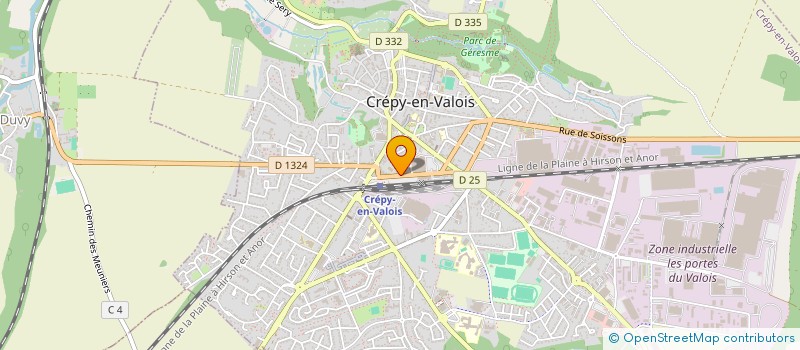 localisation de l'entreprise ASSEMBLEE EVANGELIQUE DU VALOIS  CREPY-EN-VALOIS