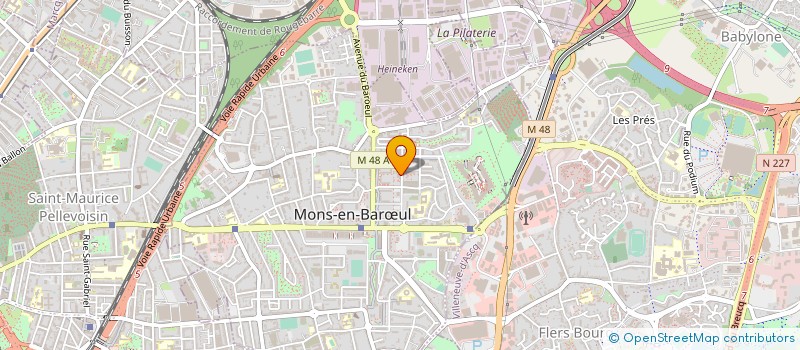 localisation de l'entreprise ASSEMBLEE EVANGELIQUE LE ROCHER  MONS-EN-BARUL