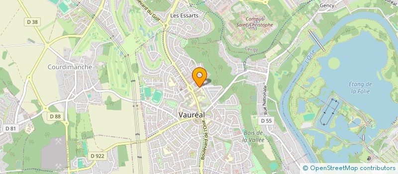 localisation de l'entreprise ASSEMBLEE EVANGELIQUE LES MESSAGER DE L ETERNEL à VAUREAL