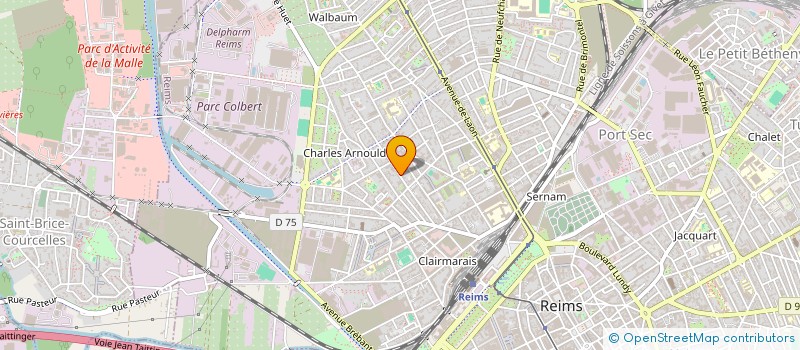 localisation de l'entreprise ASSEMBLEE EVANGELIQUE LIBRE  REIMS