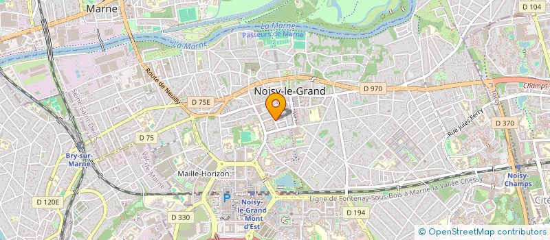 localisation de l'entreprise ASSEMBLEE EVANGELIQUE PENTECOTISTE 0  NOISY-LE-GRAND