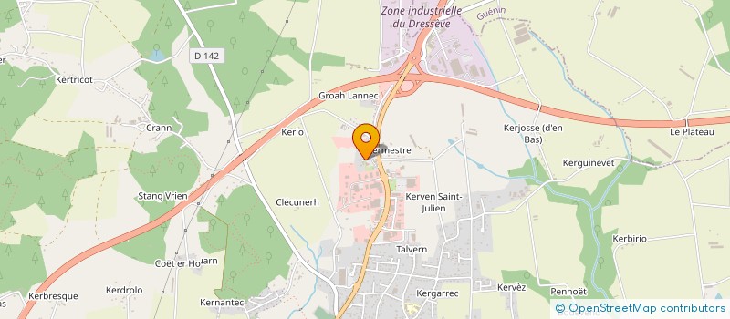 localisation de l'entreprise ASSEMBLEE PERMANENTE DES PRESIDENTS DE COMMISSIONS LOCALES DE L'EAU DE BRETAGNE  PONT-SCORFF