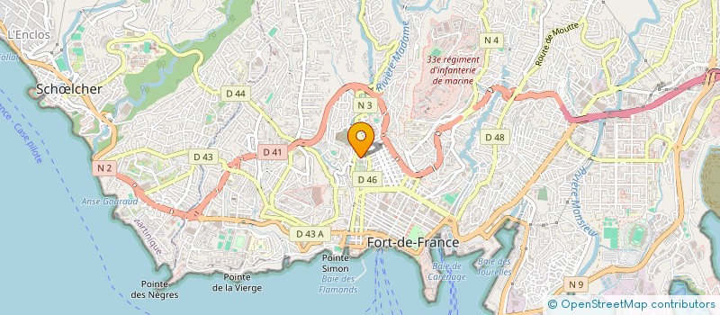 localisation de l'entreprise ASSEMBLEE SPIRITUELLE DES BAHA IS DE LA MARTINIQUE  FORT-DE-FRANCE