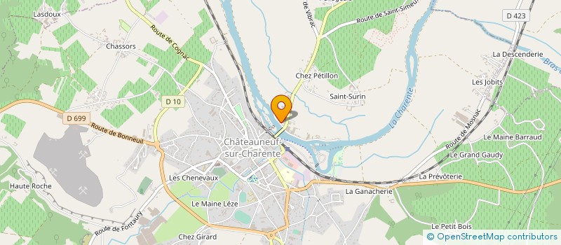 localisation de l'entreprise ASSEMBLER HOLDING SOLUTION à CHATEAUNEUF-SUR-CHARENTE