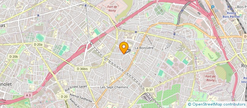 localisation de l'entreprise ASSENS  MONTREUIL