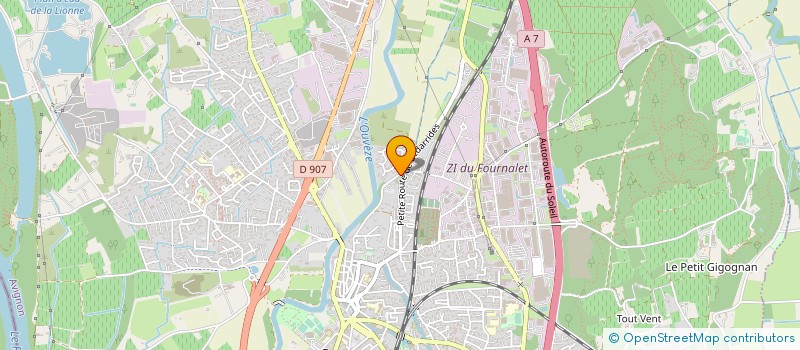 localisation de l'entreprise ASSER à SORGUES