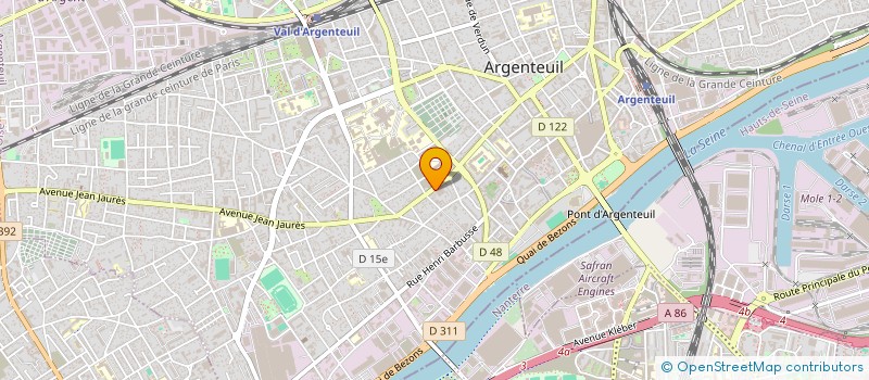 localisation de l'entreprise ASSER TAXI  ARGENTEUIL