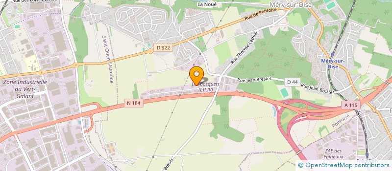 localisation de l'entreprise ASSERCO  MERY-SUR-OISE