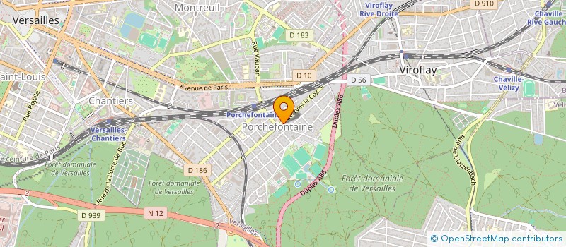 localisation de l'entreprise ASSERFA à VERSAILLES