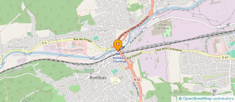 localisation de l'entreprise ASSERPRO  ROMBAS