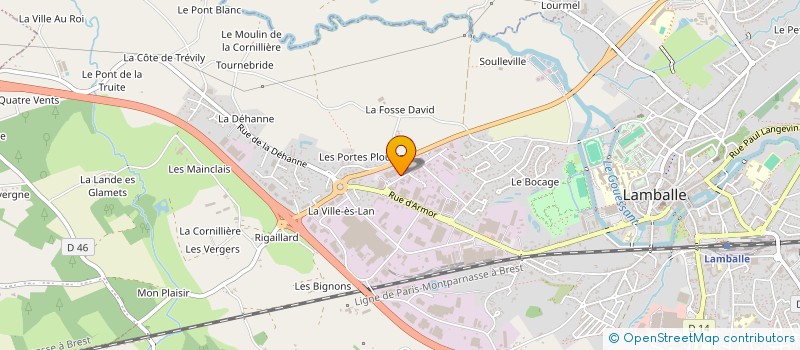 localisation de l'entreprise ASSERVA DISTRIBUTION THERMIQUE  LAMBALLE-ARMOR